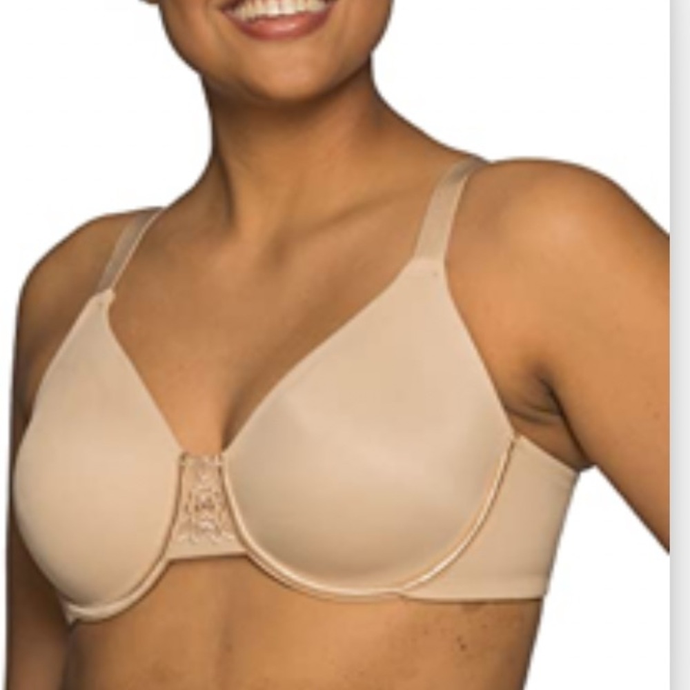 Vanity Fair womens Beauty Back Smoothing Minimizer Bra, Damask Neutral, 34G NWT